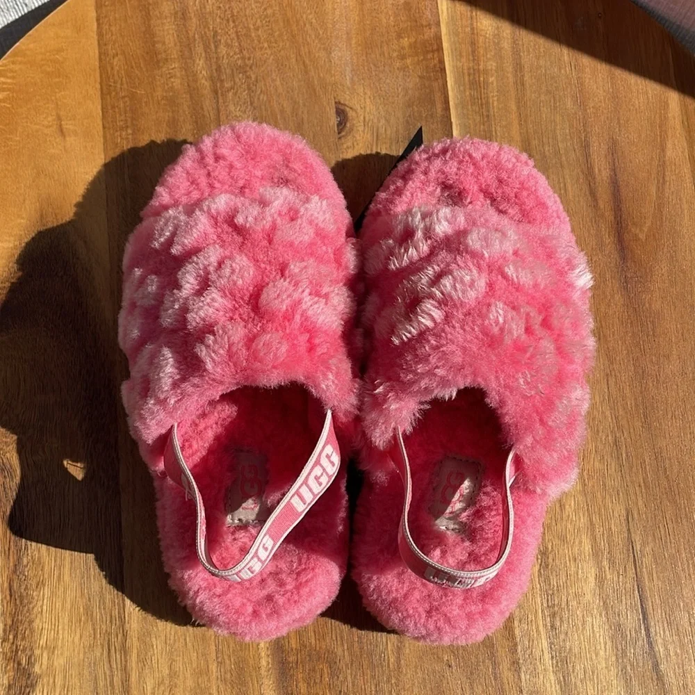 UGG Fluff Yeah Slide Poppy Slide Pink Size 13